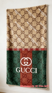 Gucci x Balenciaga Monogram Web Stripe Flannel Blanket throw blanket IMG_2636
